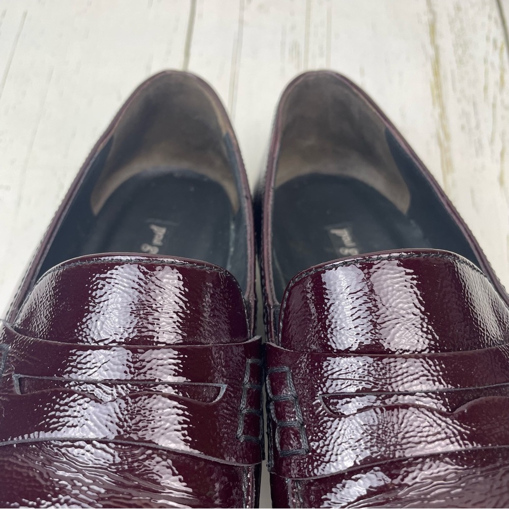Paul Green Carmel Crinkle Leather Loafers - Picture 5 of 16